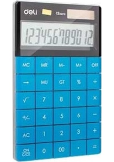 Deli 1589 Hesap Makinesi 12 Hane Mavi