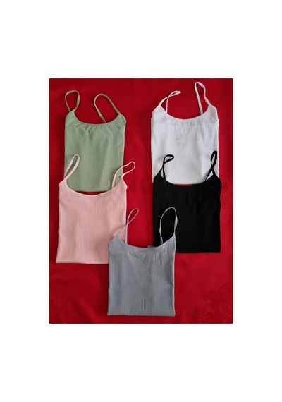 Demirsa Boutique Kadın İp Askılı 5 Adet Fitilli, Pamuklu, Likralı, Ribana Atlet Pembe, Yeşil, Mavi, Beyaz, Siyah Pembe-mavi-yeşil-siyah-beyaz Demirsa Boutique Kadın İp Askılı 5 Adet Fitilli, Pamuklu, Likralı, Ribana Atlet Pembe, Yeşil, Mavi, Beyaz, Siyah Pembe-mavi-yeşil-siyah-beyaz