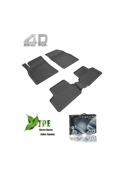 Sahler Opel Astra J Hb 2010-2015 Siyah Renk 4.5D Araca Özel Paspa
