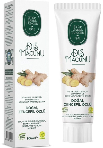 Mey İthalat Doğal Diş Macunu 90 Gr Zencefil Özlü