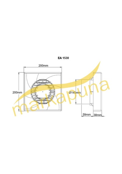 Bvn Ea 1530 Plastik 15 Cm 300 M³/H Banyo ve Tuvalet Aspiratörü