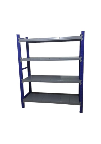 Mekoraf Depo Raf 4 Katlı 2.5 Metre Boy 60 Cm Derinlik 165 Cm En Mavi