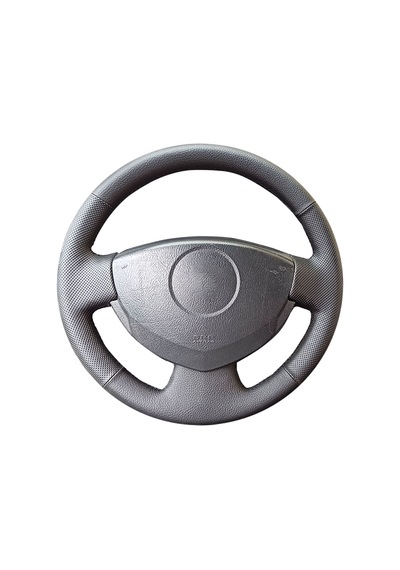 Renault Symbol ve Dacia  logan 2008 uyumlu spor desen direksiyon kılıfı siyah dikiş