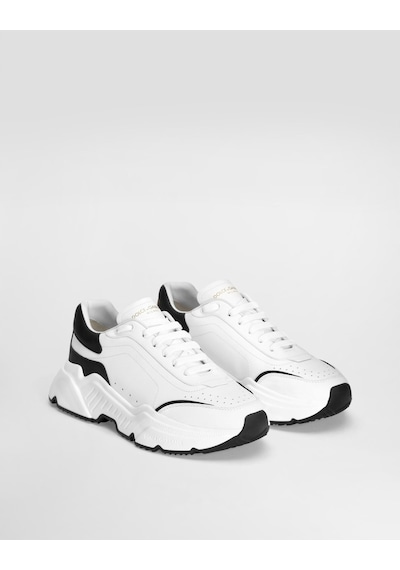 Dolce & Gabbana Daymaster White Sneakers In Nappa Calfskin Beyaz