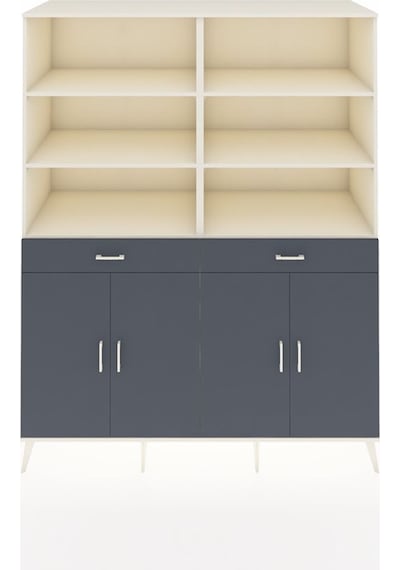Kronos Gardrop 10 Raflı 2 Çekmeceli 4 Kapaklı 176x59x221 Aytaşı-antrasit Antrasit Kronos Gardrop 10 Raflı 2 Çekmeceli 4 Kapaklı 176x59x221 Aytaşı-antrasit Antrasit