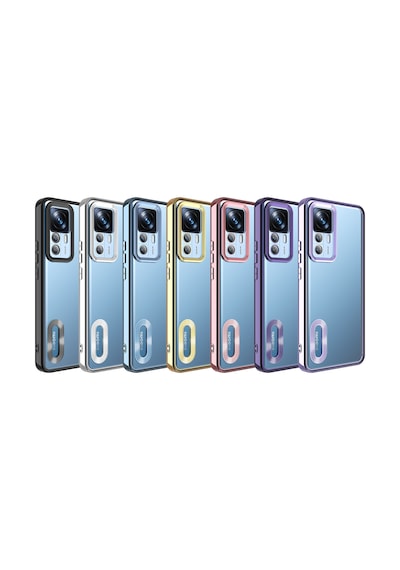 Zore Mi 12t Kılıf Kamera Korumalı Logo Gösteren Ogaa Omega Kapak - Lila