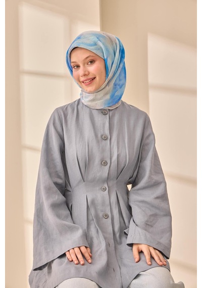 Silk Home Olinda İpek Eşarp 47004-20 Gümüş, Mor, Mavi, Siyah