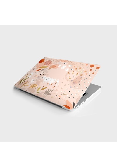 Laptop Sticker Bilgisayar Notebook Pc Kaplama Etiketi Soyut Çiçek