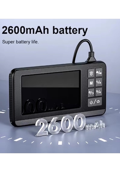 Ekranlı Çift Kameralı 5 Mt Sert Kablo Endoskop 8 Mm 4.3 Inc Hafıza Kart Destekli