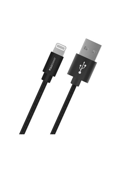 Polosmart Psm07 1 Metre Siyah Lightning Ios Hızlı Şarj Kablosu Siyah