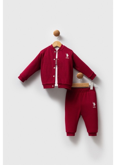 U.S. Polo Assn. Erkek Bebek Bordo Takım Bordo