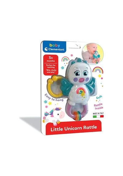 Baby Clementoni Sevimli Unicorn Çıngırak 17778 Çok Renkli
