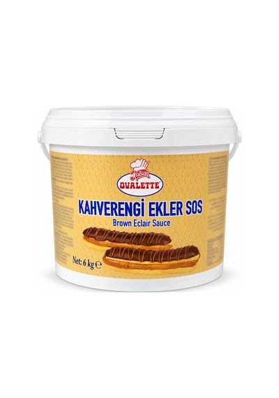 Ovalette Kahverengi Ekler Sosu 6 Kg