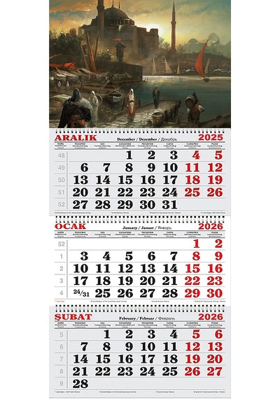 2026 Yılı Gemici Takvimi-constantinople İstanbul