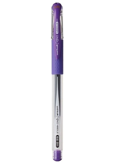 Uni-ball Signo Needle Metal 0.38 Mm Mor İğne Uçlu Jel Kalem 151nd