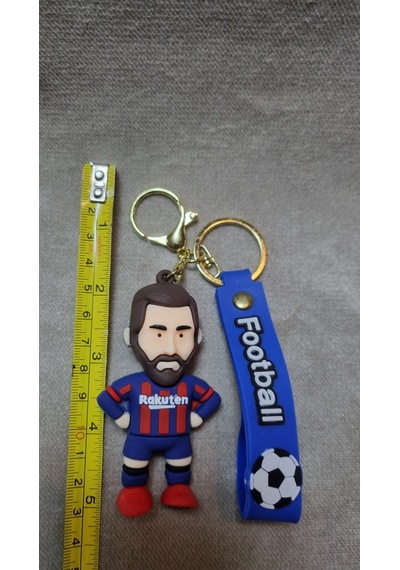 Messi Silikon Anahtarlık Büyük Boy Altın