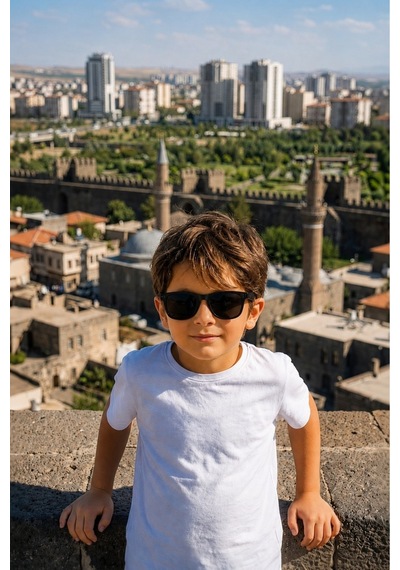 Uv400 Korumalı Çocuk Wayfarer Mavi/füme Çerçeve Yeni Sezon Unisex Güneş Gözlüğü Çok Renkli