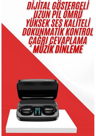 Kablosuz - 724 - Bluetooth Kulaklık Android Ve İos Uyumlu Led - Csmo-tex - Göstergeli Powerbankli
