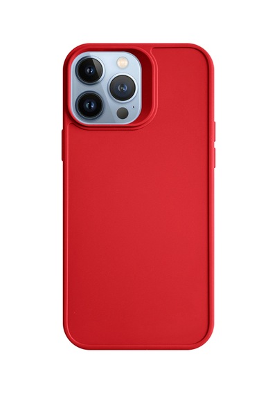 Apple iPhone 13 Pro Max Uyumlu Kamera Korumalı Darbeye Dayanıklı Renk Atmayan Keep Silikon Kılıf Kırmızı