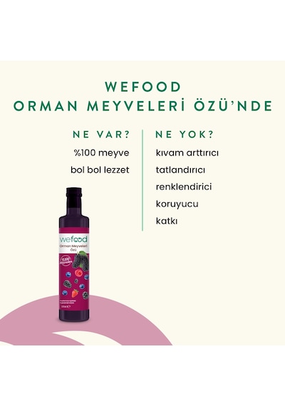 Wefood Orman Meyveleri Özü 335 Gr 8683347037230