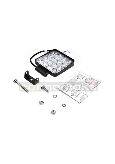 Cree Off Road Sis Farı - Lamba 16 Led Kare Çalışma Lambası 2 Adet