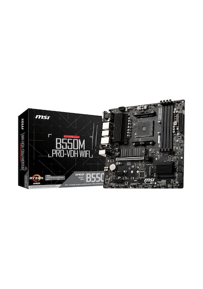 Msı B550m Pro-vdh Wıfı Ddr4 Hdmı Dp Pcıe 4.0 Am4 Matx
