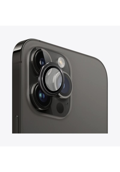 Safeus Safir Temperli Kamera Lens Koruyucu Apple Uyumlu iPhone 14 Pro Max Ve İle Siyah