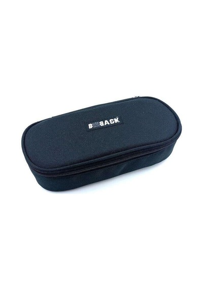 Bback Kumaş Oval Kalem Kutusu Siyah