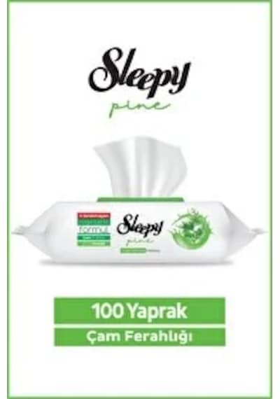 Şeylişeyler - Sleepy Çam Ferahlığı Yüzey Temizlik Havlusu 100 Yaprak 1 Paket beyaz