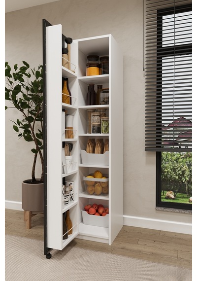 Asra Trend Çok Amaçlı Kiler Dolabı MK-19 %100 MDF Erzak Organizer Dolabı Royal Mermer Asra Trend Çok Amaçlı Kiler Dolabı MK-19 %100 MDF Erzak Organizer Dolabı Royal Mermer