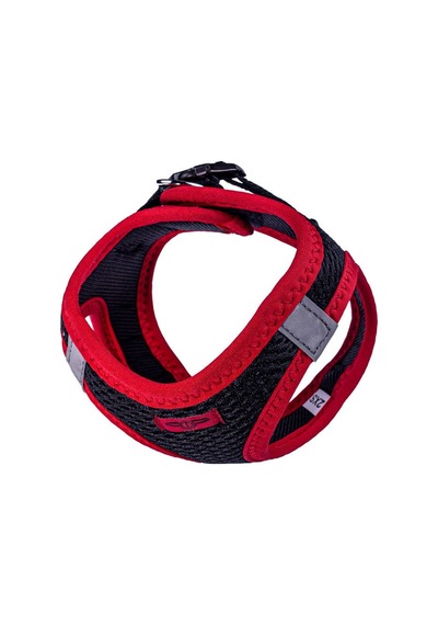 Doggie Havalı Dokuma Neon Serisi Küçük Irk Göğüs Tasması Kırmızı 2XS-26-30Cm Kırmızı
