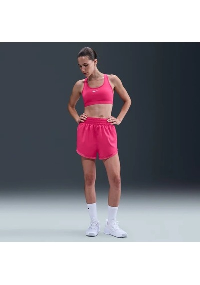 Nike Swoosh Dx6821-666 Orta Destekli Pedli Kadın Spor Sütyeni - Rush Pink Pembe