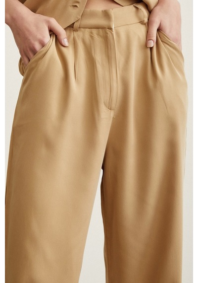 Never More Geniş Paça Pantolon Camel