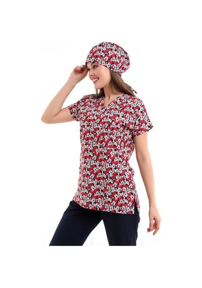 Yarasa Kol Dijital Desenli Üst - 6531 Mickey Mause-6954