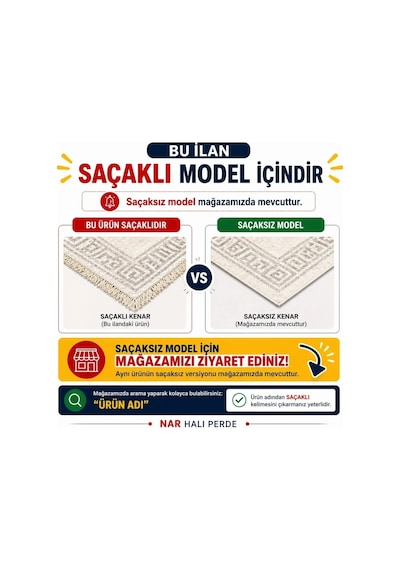 Aksu Stan Kaymaz Tabanlı Kesme Örgü Saçaklı Salon Koridor Yıkanabilir Halı Gri