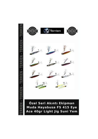 Özel Seri Akıntı Ekipman Muda Hayabusa Fs 415 Eye Ace 40gr Light Jig Suni Yem