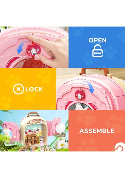 Pembe Çantalı Tavşan Oyun Seti