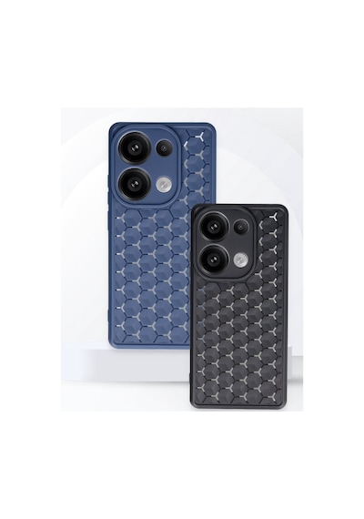 Realme C65 Kılıf Petek Silikon Kapak - Lacivert Bzsxx00 1