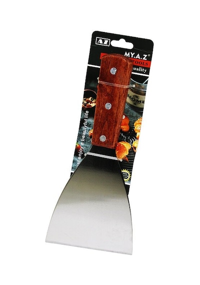 Yakut-10812 My.a.z Yakut-9836 Eğik Ağızlı Metal Spatula & Ahşap Saplı Ahsap