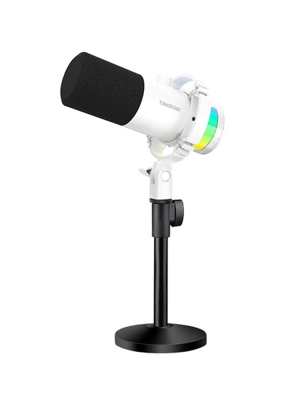 Takstar Gx5 Usb-c/xlr Beyaz Kondenser Mikrofon Masaüstü Stand
