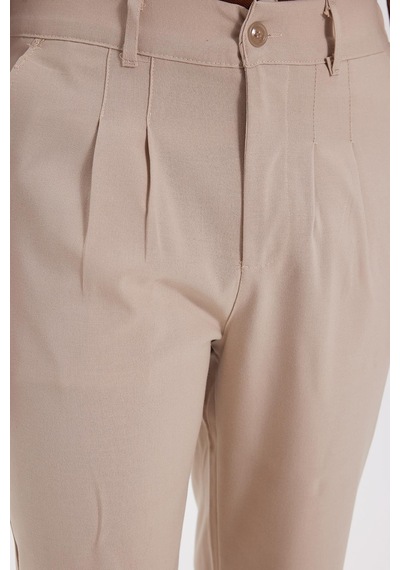 Tudors Erkek Regular Fit Klasik Kesim Normal Bel Geniş Paça Taş Pantolon-40342 Taş