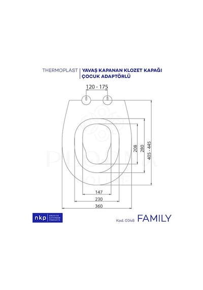Family C Model Çift Kullanımlı Klozet Kapağı Küçük&büyük Çocuk Ad