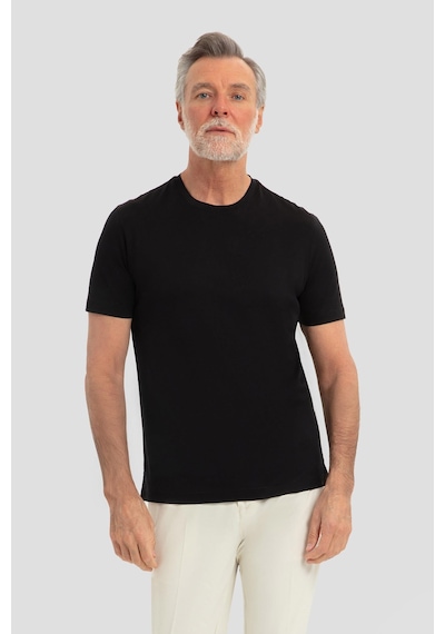 Sabri Özel Erkek Siyah Dar Kesim Slim Fit %100 Pamuk Bisiklet Yaka Tişört Sabri Özel Erkek Siyah Dar Kesim Slim Fit %100 Pamuk Bisiklet Yaka Tişört