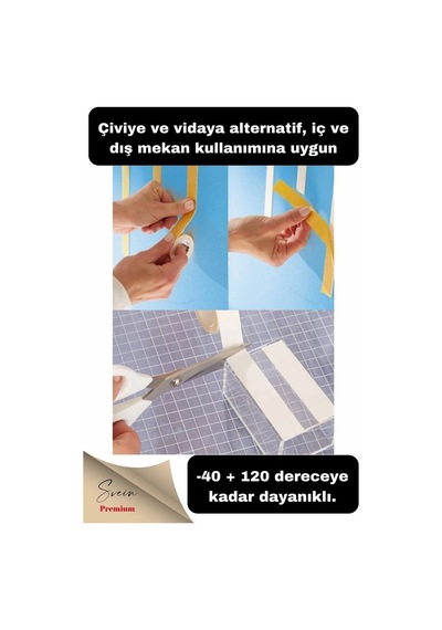 Süngerli Çift Taraflı Ultra Yapışkan Iç Dış Mekan Tamir Çok Amaçlı Köpük Bant 2 Mt 19 Mm 0.5