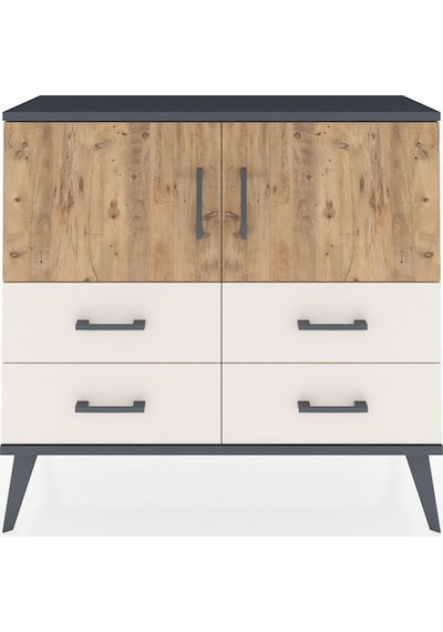 Arges Şifonyer 2 Raflı 4 Çekmeceli 2 Kapaklı 88x30x80 Antrasit-çam/aytaşı Çam/aytaşı Arges Şifonyer 2 Raflı 4 Çekmeceli 2 Kapaklı 88x30x80 Antrasit-çam/aytaşı Çam/aytaşı