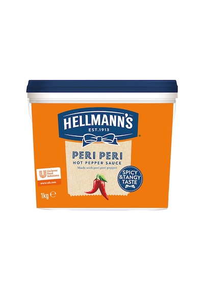 Hellmann's Peri Peri Sos 1 Kg - Acılı Lezzet, Pratik Kullanım 6'li Avantaj Paketi - 6 Adet Tarı