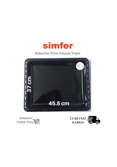 Simfer Uyumlu Ankastre Fırın Için Emaye Tepsi 45.5 X 37 - 421194271 Simfer Uyumlu Ankastre Fırın Için Emaye Tepsi 45.5 X 37 - 421194271