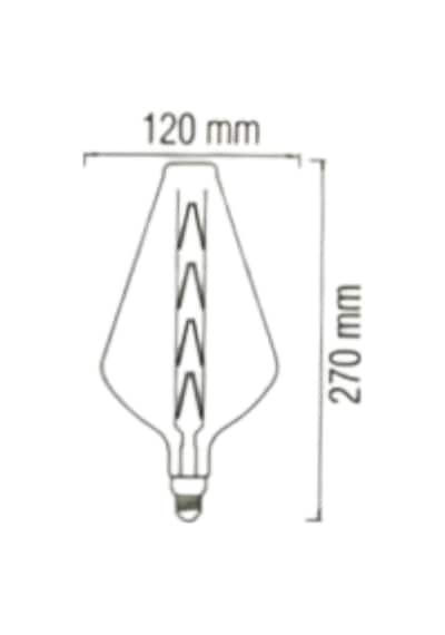 Horoz 001-052-0008 Paradox Büyük Led Rustik Ampul Amber 8w