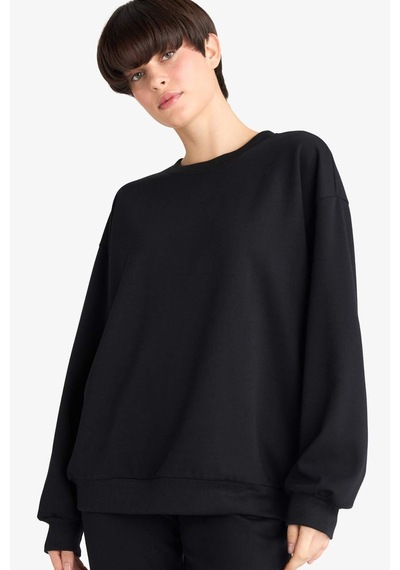 Defacto Regular Fit Sweatshirt F8493ax25aubk81 Siyah-bk81