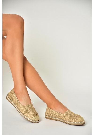 Fox Shoes D280250017 Ten Hasır Günlük Kadın Ayakkabı Ten-hasır Ten Rengi